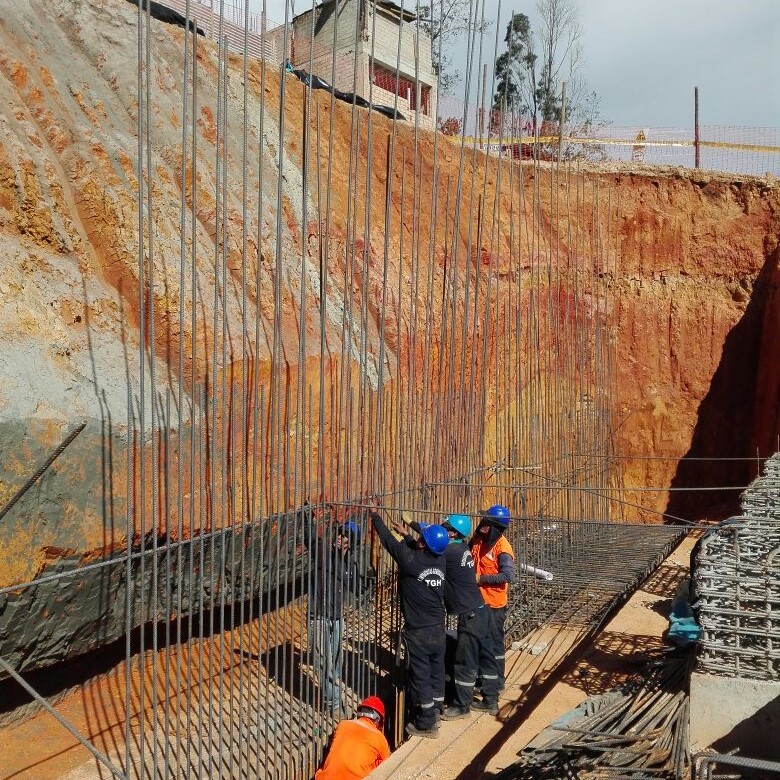 cimentación en terrenos con desnivel